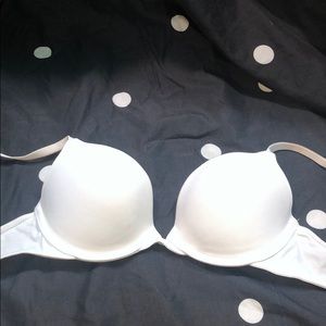 White 34 B push up bra